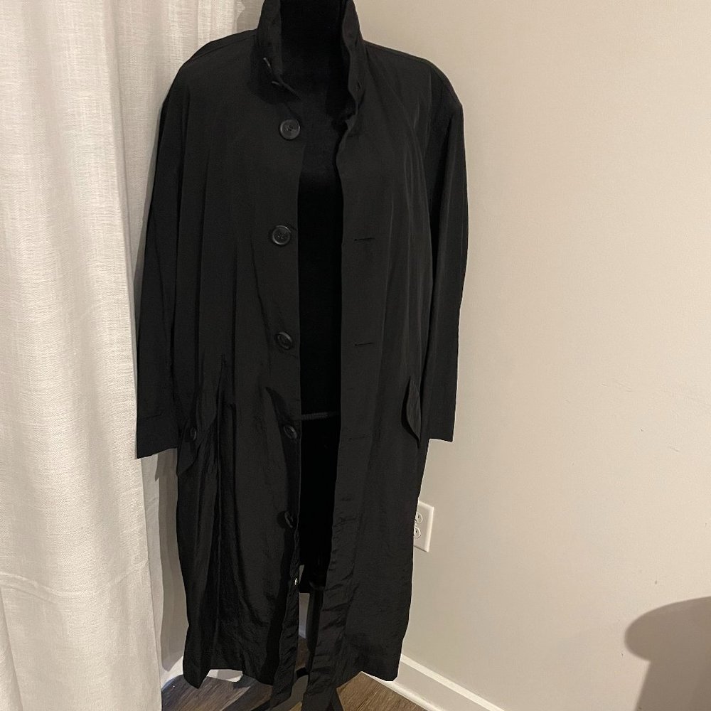 OPENING CEREMONY LOGO BLACK OVERSIZE COAT SIZE M LIKE NEW UNISEX